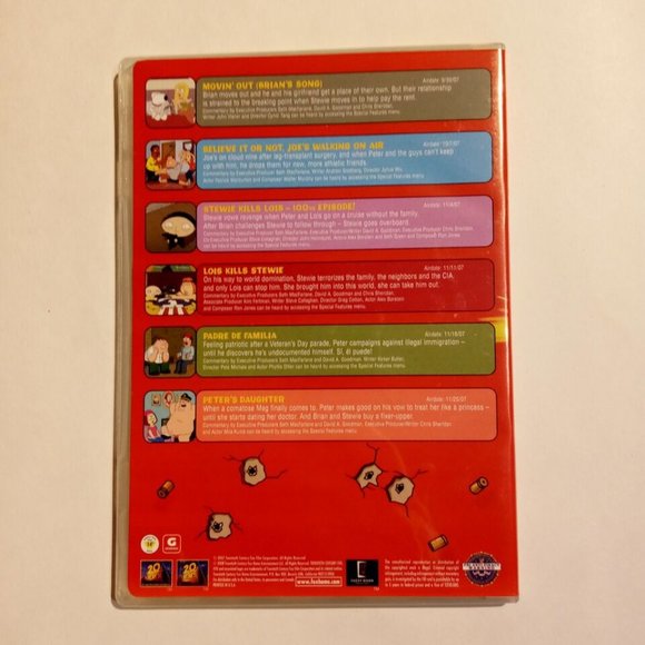 The Family Guy DVD set Volume 6 3 discs total Special Features Original Box - Picture 9 of 11